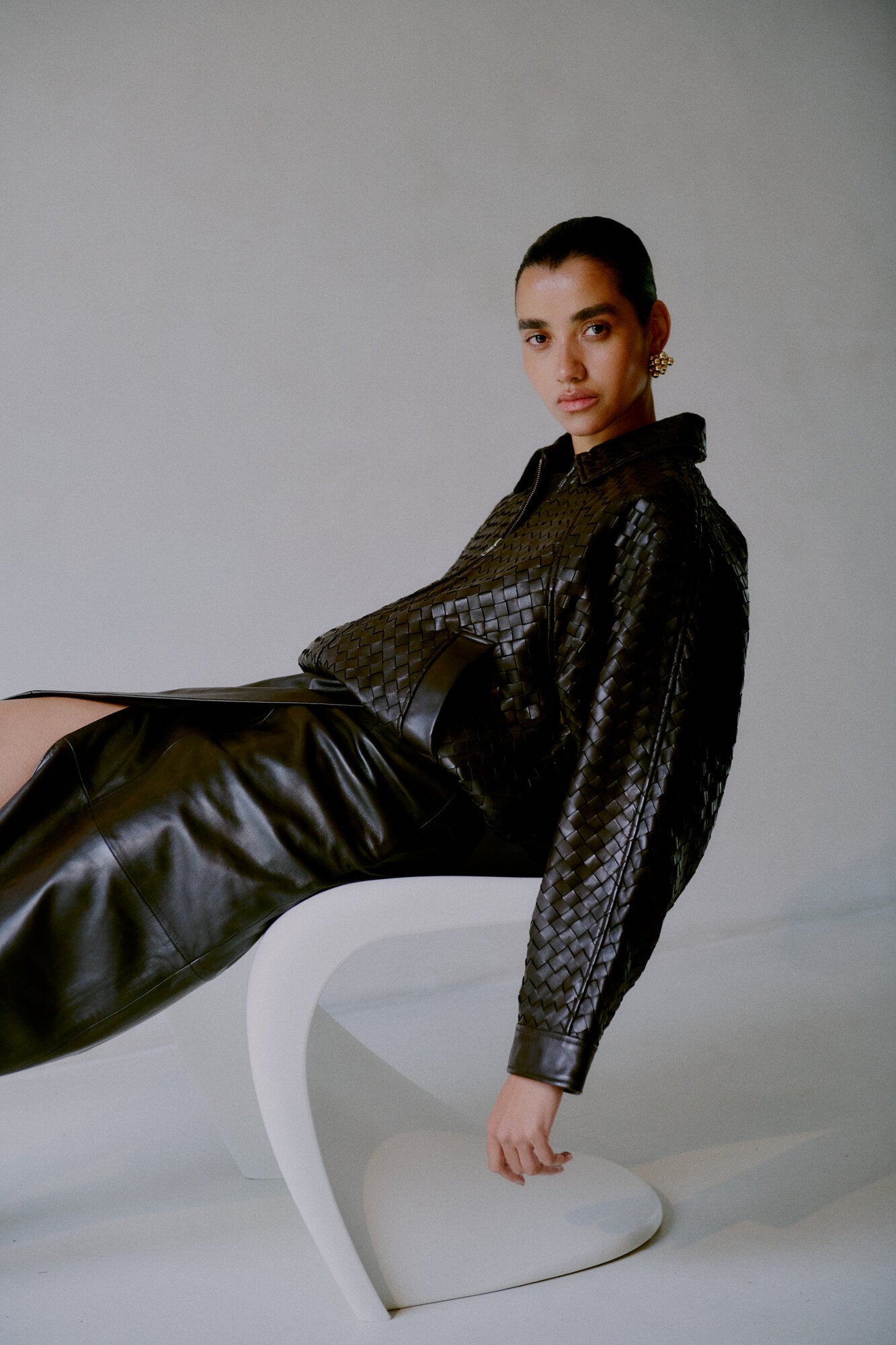 Vermont læderjakke - Chocolate Torte